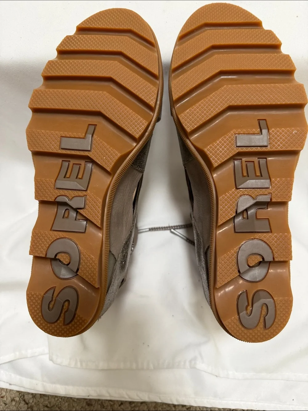 Women's Taupe Suede and Metallic Lace-Up Open-Toe Sandals